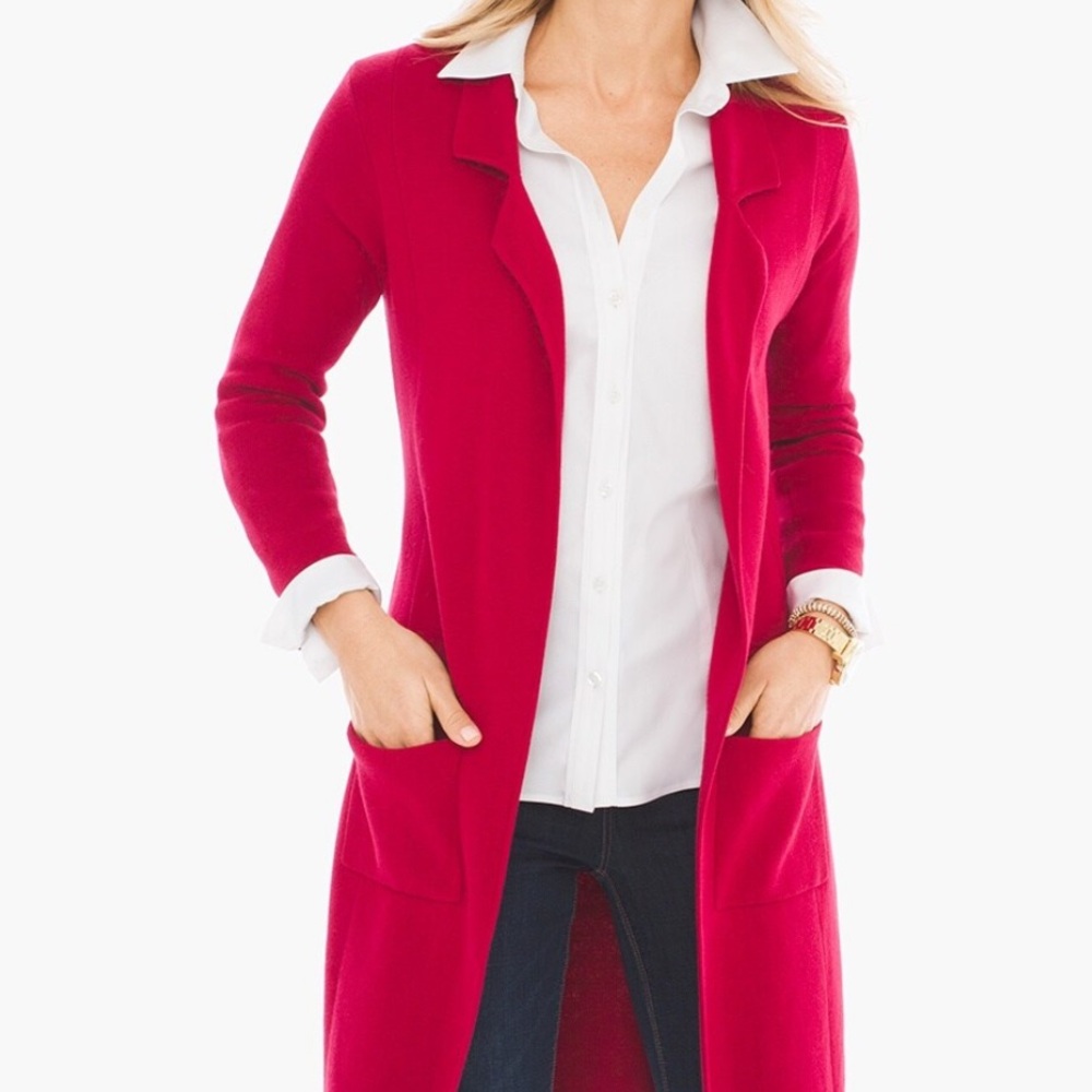 Chico's Red Women's Cardigan